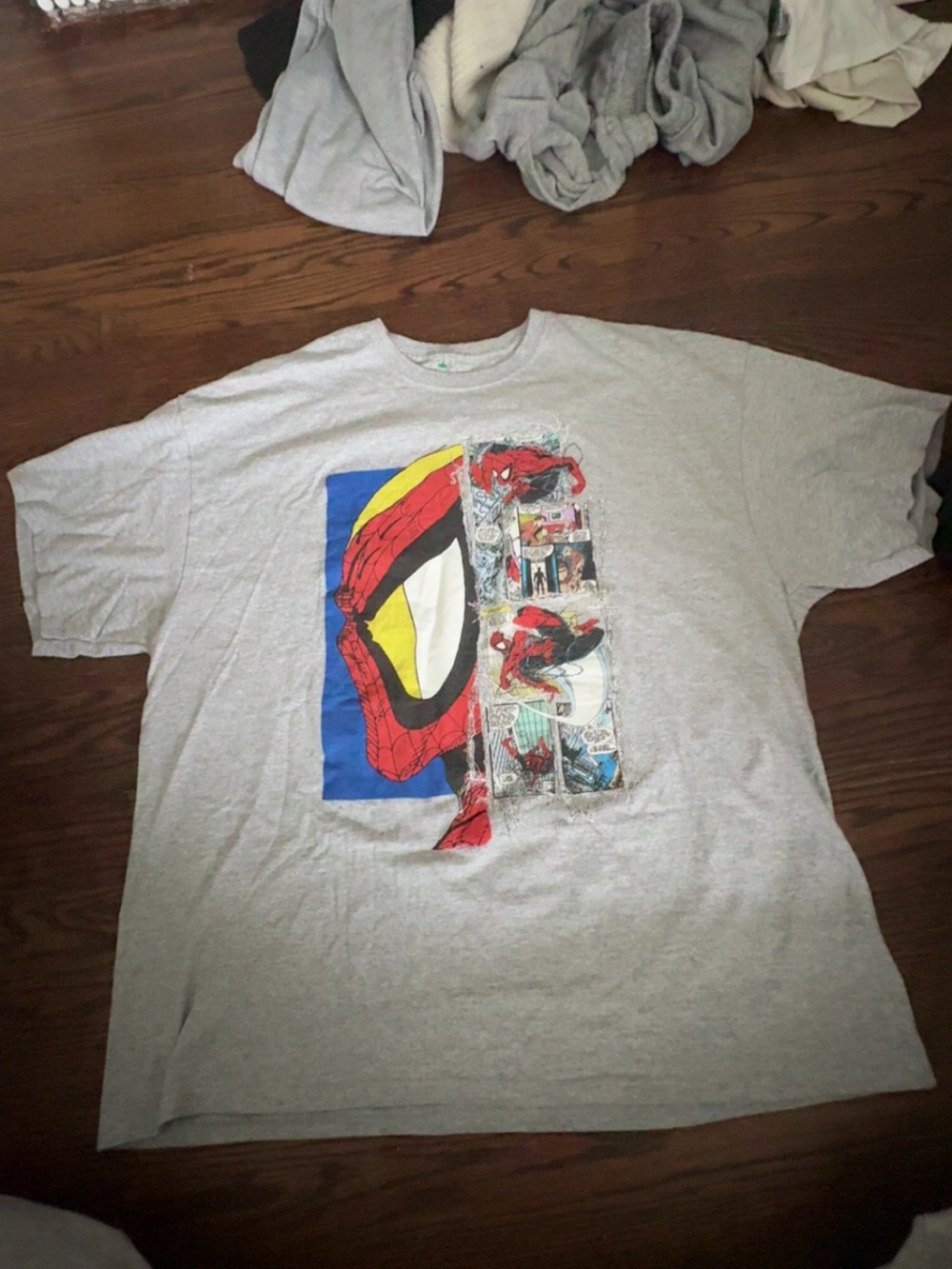 Marvel Gray Logo Tee with Black Print